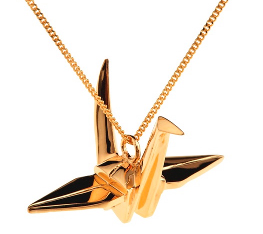 Origami Jewellery Crane Necklace