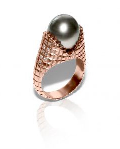 Slight Jewelry Pearl and Diamond Ring