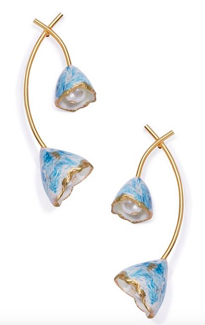 Tory Burch Flower Bud Earrings