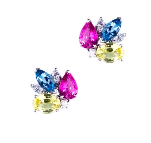 Oscar Heyman multicolor earrings