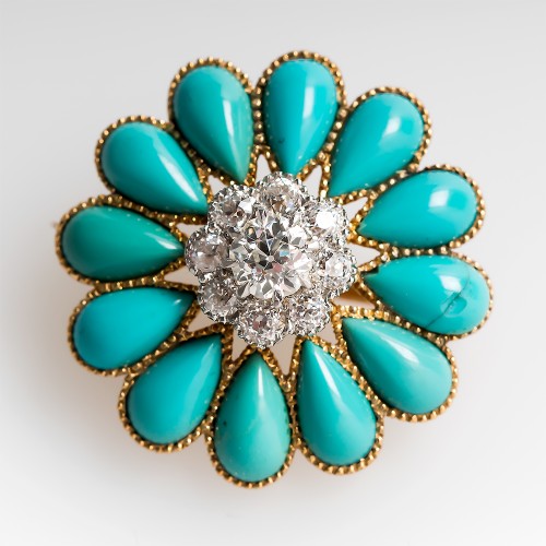 antique-victorian-turquoise-brooch