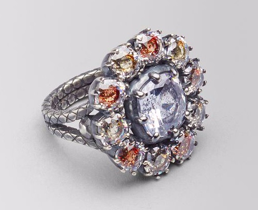 Jewel of the day: Bottega Veneta Multicolor Cubic Zirconia 